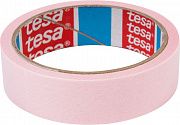  Малярная лента tesa для деликатной поверхности, 25 м x 25 мм, розовая 