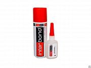  INTERBOND Двухкомпонентный цианакрилатный  клей 400ML+100G(25шт) 