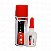  INTERBOND Двухкомпонентный цианакрилатный  клей 100ML+25G(50шт ) 